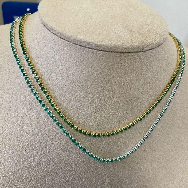 09.1865.5.S - (37+) Colar de riviera de 0,2cm com extensores frente e tras