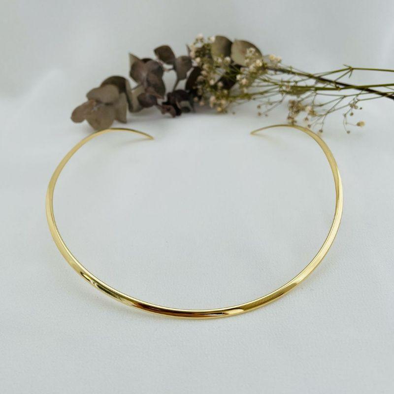 09.2203.0.O - Aro aberto em estilo fita lisa de encaixe