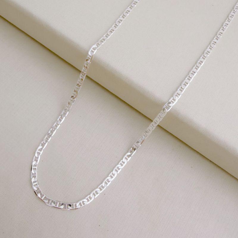 10.0366.0.S - (70) Corrente masculina em elos marine clássica de 4mm