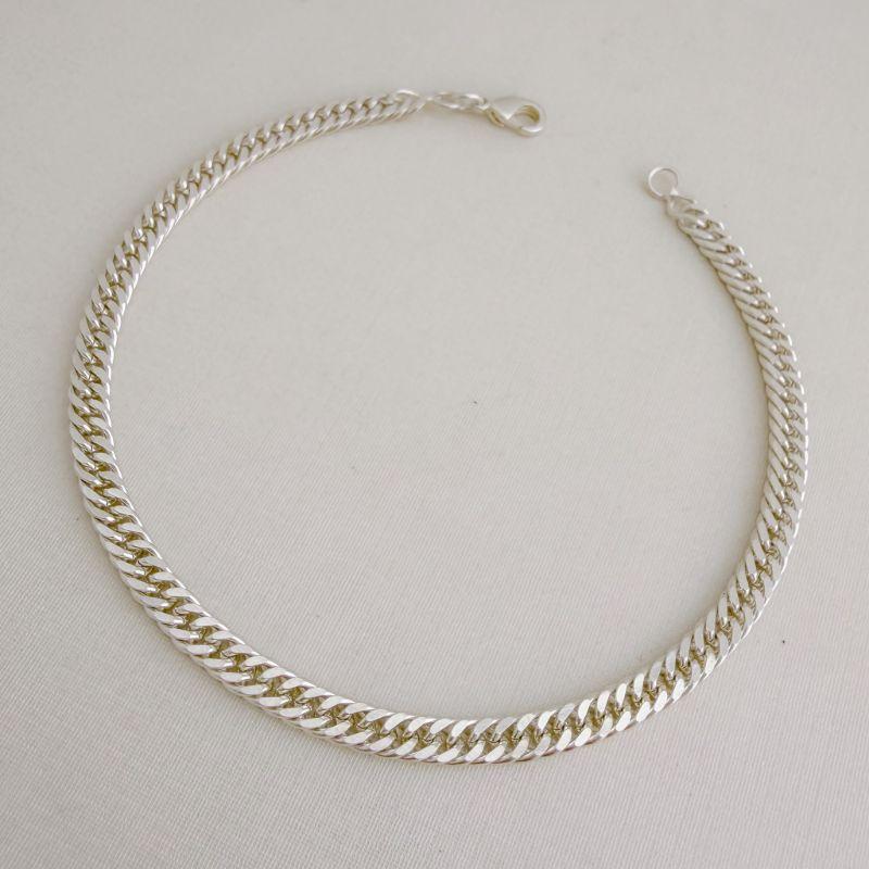 12.1516.0.S - Pulseira de elos grumet duplo 0,4cm liso