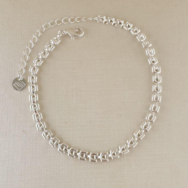 12.2192.0.S - Pulseira em malha grega polida lisa