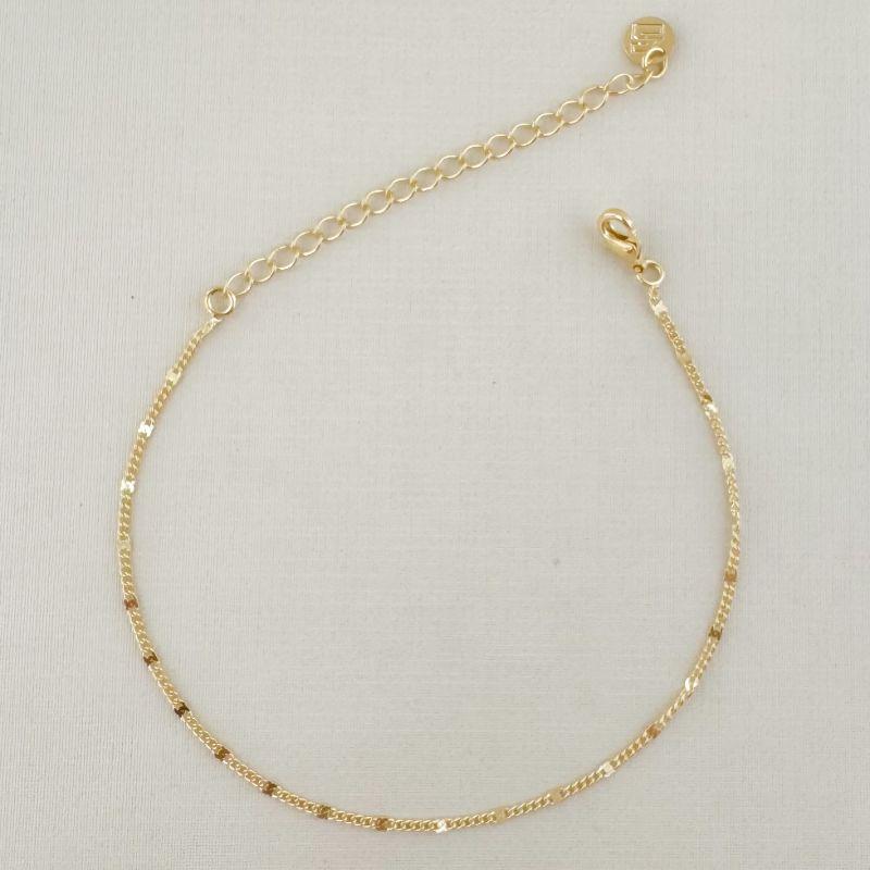 12.2225.0.O - Pulseira de elos gruomet com prensadas espaçadas