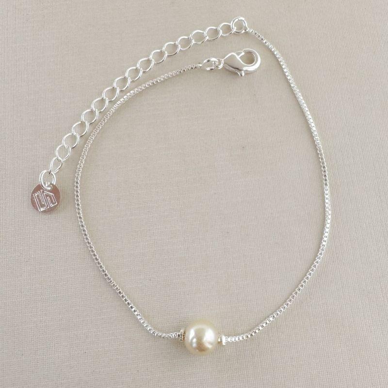 12.2228.15.S - Pulseira de veneziana com pérola central