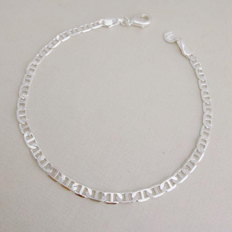 12.2234.0.S - Pulseira masculina de elos marine clássico em 4mm