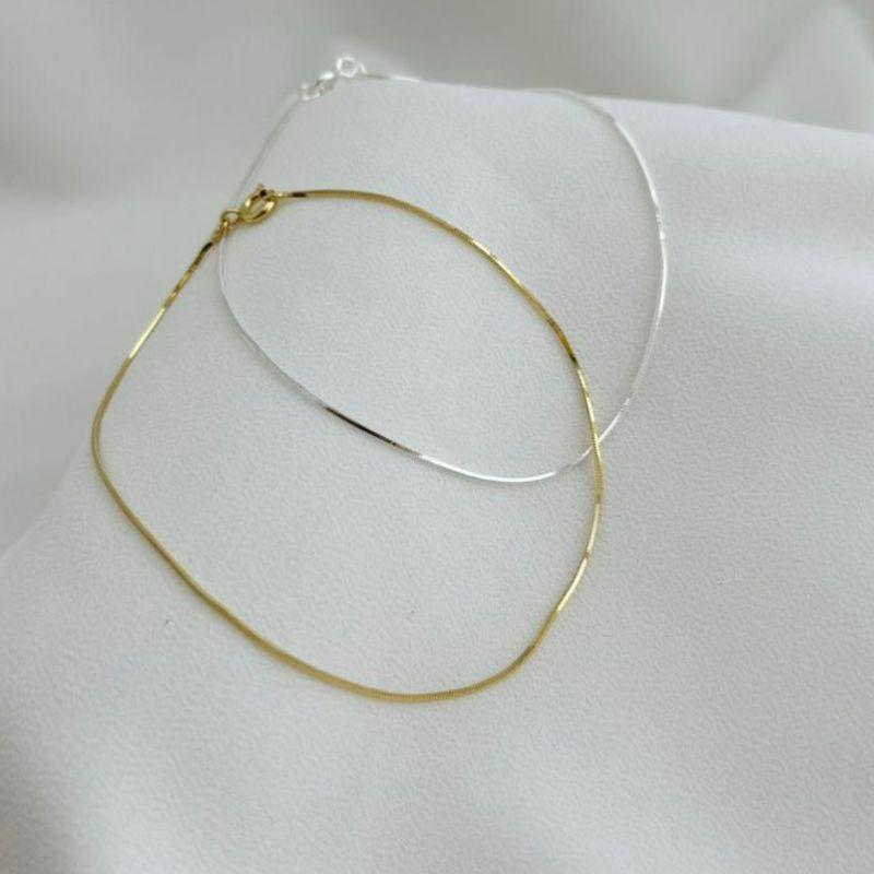 14.0291.0.O - Tornozeleira de rabo de rato fino liso simples