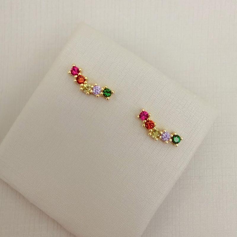 07.2800.C.O - Brinco mini ear-cuff colorido.