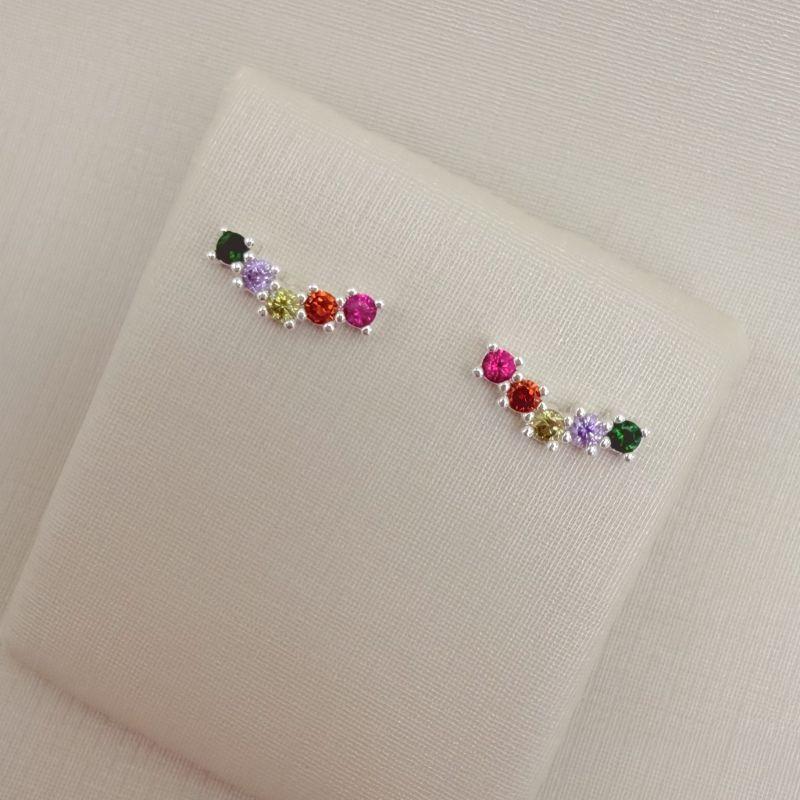 07.2800.C.S - Brinco mini ear-cuff colorido.