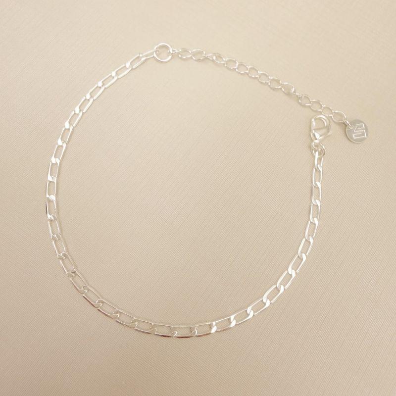 12.2269.0.S - Pulseira elo groumet longo 2,5mm de espessura