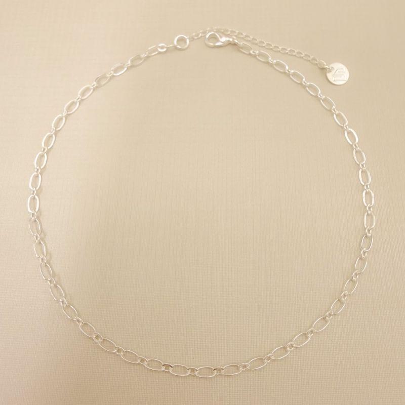 14.0328.0.S - Tornozeleira elo fígaro americanoo 1x1, elo oval.