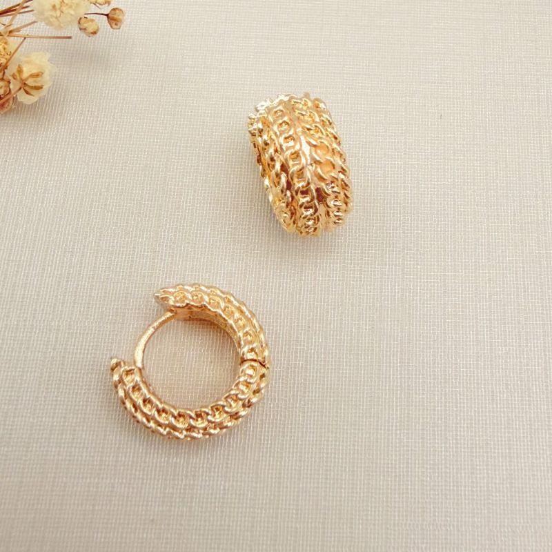 05.3111.0.O - Argola larga de quatro colunas em efeito corrente groumet clássica