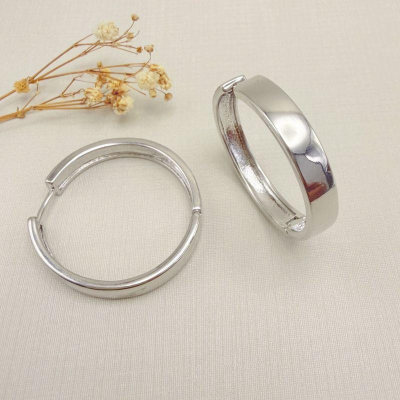 05.3132.0.B - Argola maxxi em chapa larga lisa simples