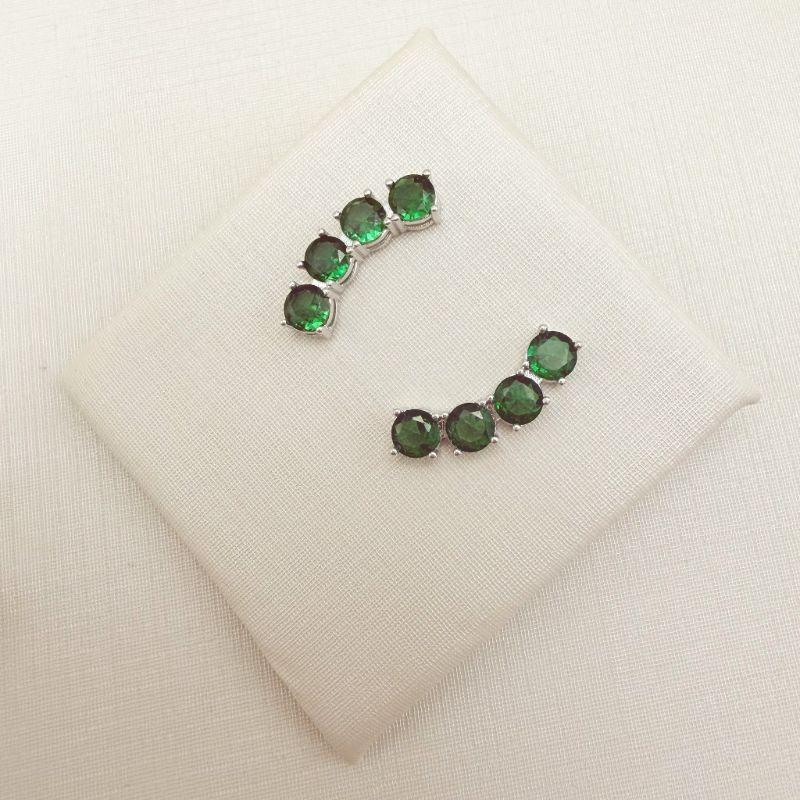 06.1351.5.B - Brinco ear-jacket uma coluna de quatro ponto de luz em 0.4mm