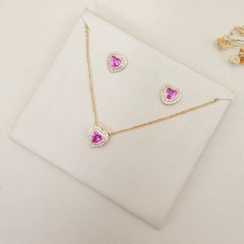 08.0622.13.O - (40) Conjunto de coraç±ao com duas linhas de aura em volta