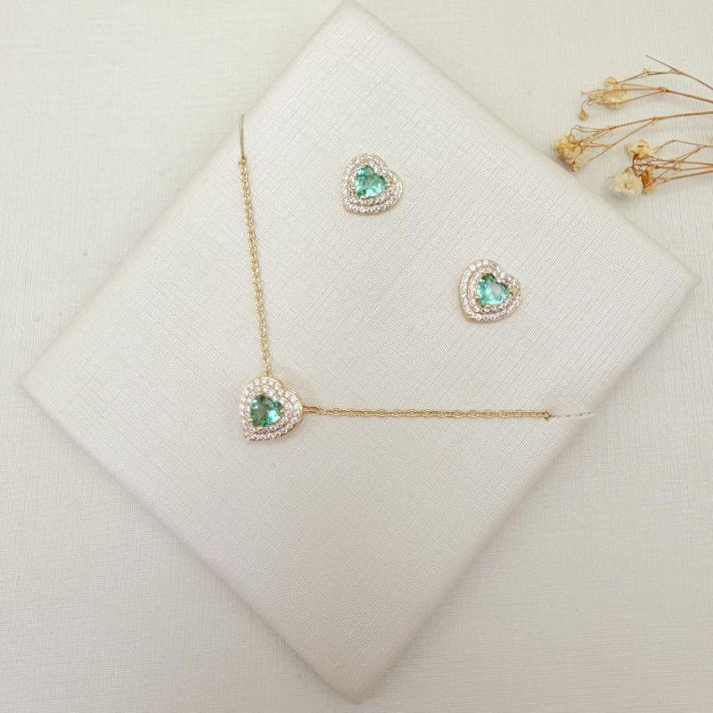 08.0622.9.O - (40) Conjunto de coraç±ao com duas linhas de aura em volta