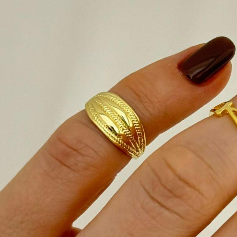 01.0201.0.O - (R) Anel falange de desenho rede em micro spikes