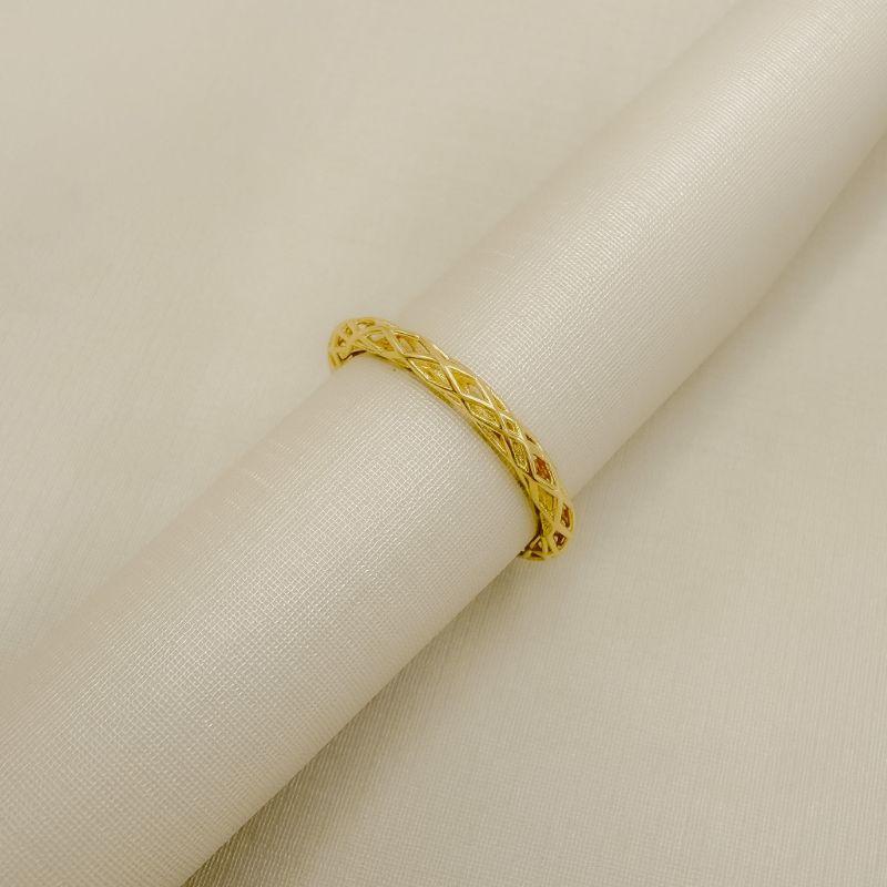 03.2612.0.O - (20) Anel de aro em tubo de efeito losangos lisos em rede