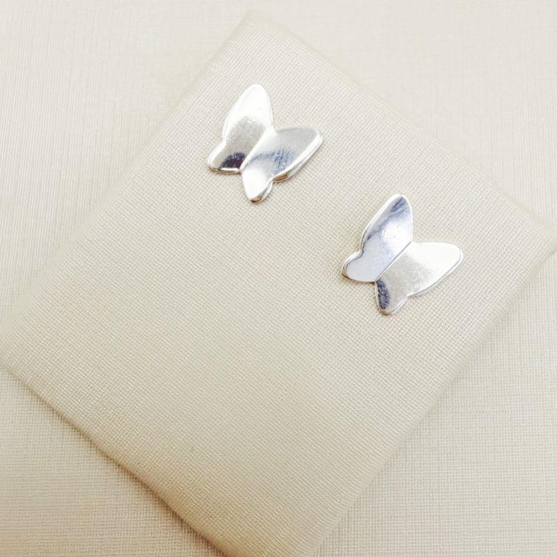 07.2880.0.S - Brinco de chapa em borboleta abstrata lisa