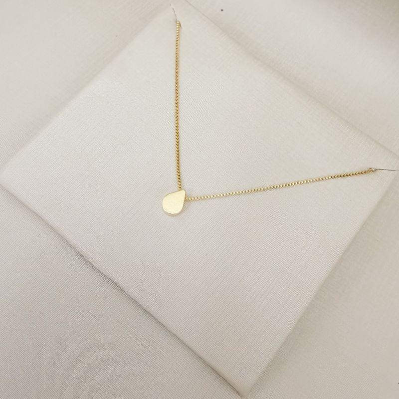 09.2472.0.O - (45) Colar em veneziana com pingente de gota lisa