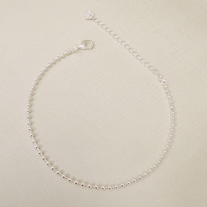 12.2293.0.S - Pulseira de malha bolinhas lisas simples