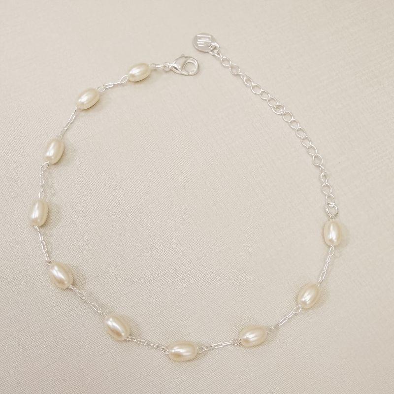 12.2295.15.S - Pulseira de pérola em formato arroz separadas