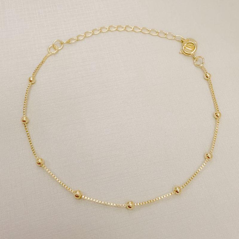 12.2310.0.O - Pulseira de veneziana com bolinhas lisas espaçadas simples