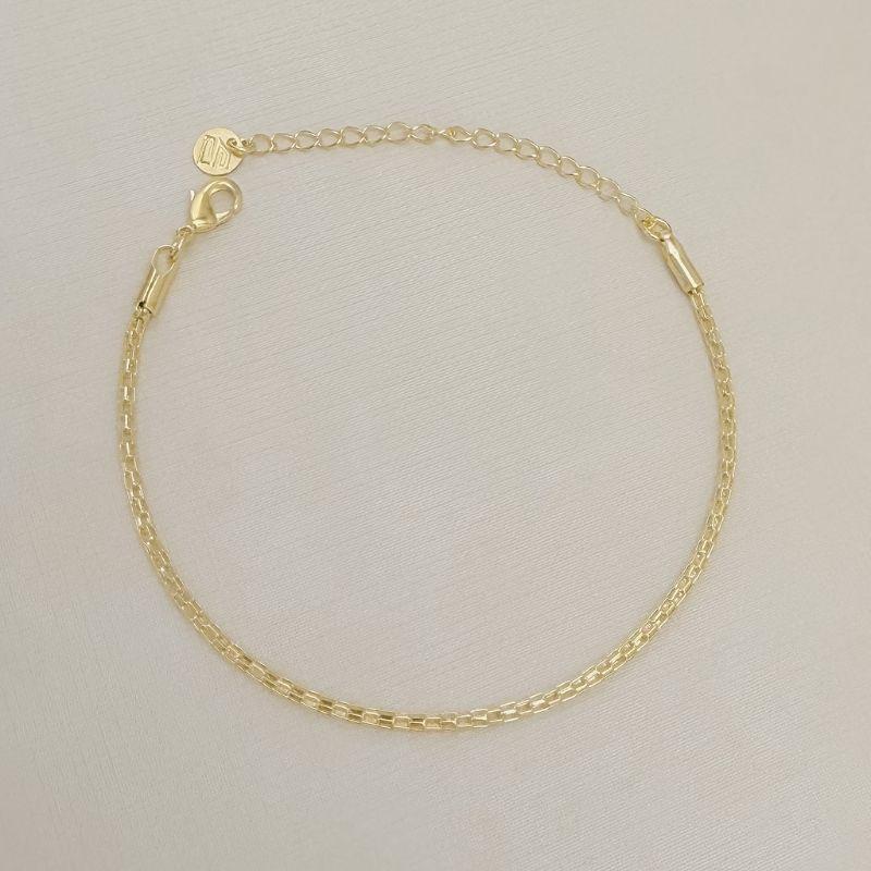 12.2321.0.O - Pulseira de malha estilo veneziana em tubo fino