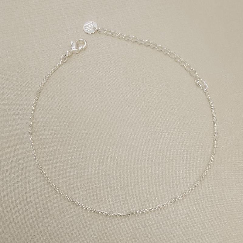 12.2324.0.S - Pulseira de malha agrafe mini em tubo pequeno