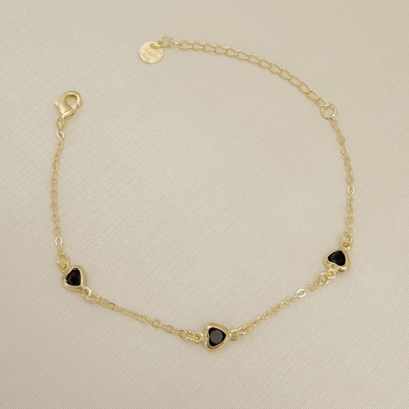 12.2326.2.O - Pulseira estilo tiffany espaçada em formato de coração