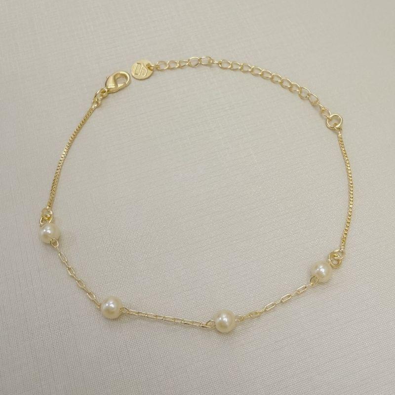 12.2332.15.O - Pulseira de pérolas circulares espaçadas